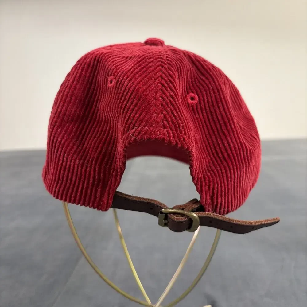 Polo Ralph Lauren Sport Jacket Bear 90s Cap Red Cord Vintage One Size Adjustable
